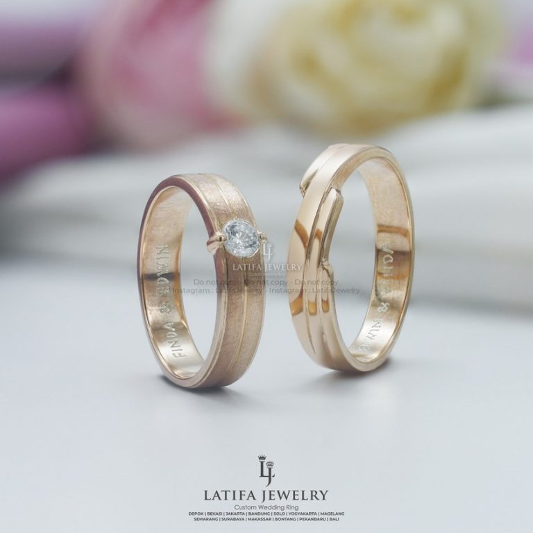 Cincin Nikah Solo Cincin Kawin Solo Cincin Tunangan Solo Couple Custom Emas Palladium Perak Platinum Solo (10)