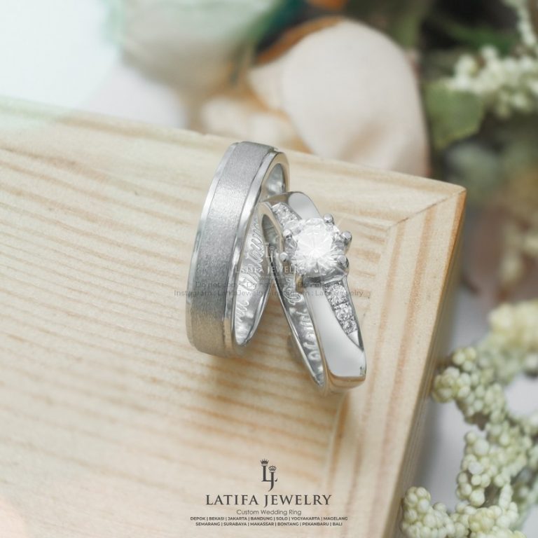 Cincin Nikah Solo Cincin Kawin Solo Cincin Tunangan Solo Couple Custom Emas Palladium Perak Platinum Solo