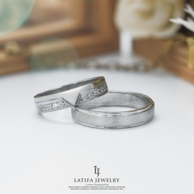 Cincin Nikah Solo Cincin Kawin Solo Cincin Tunangan Solo Model Couple Custom Bahan Emas Palladium Perak Platinum Solo