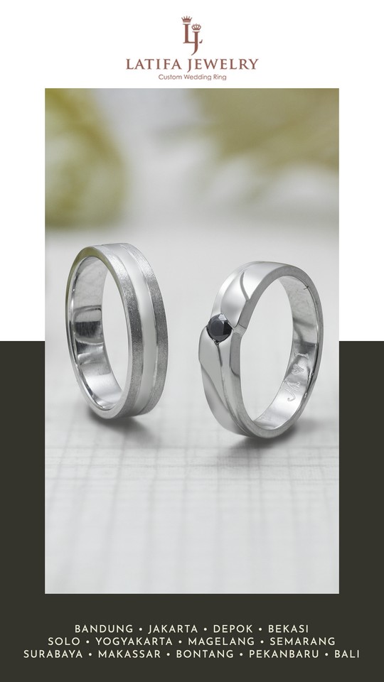 Cincin Nikah Solo Cincin Kawin Solo Cincin Tunangan Solo Couple Custom Emas Palladium Perak Platinum Solo (60)