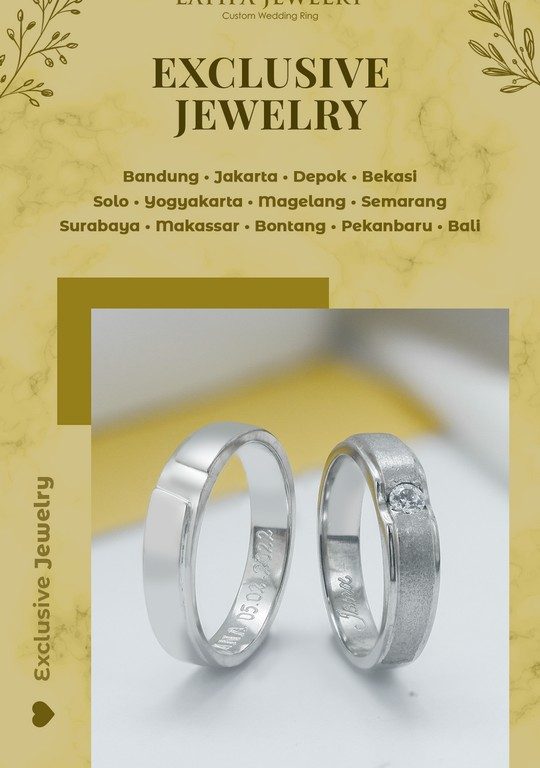 Cincin Nikah Solo Cincin Kawin Solo Cincin Tunangan Solo Couple Custom Emas Palladium Perak Platinum Solo (81)