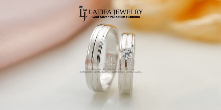Model Cincin Kawin Solo Bahan Emas Palladium Platinum Perak 925 - Cincin Kawin Solo